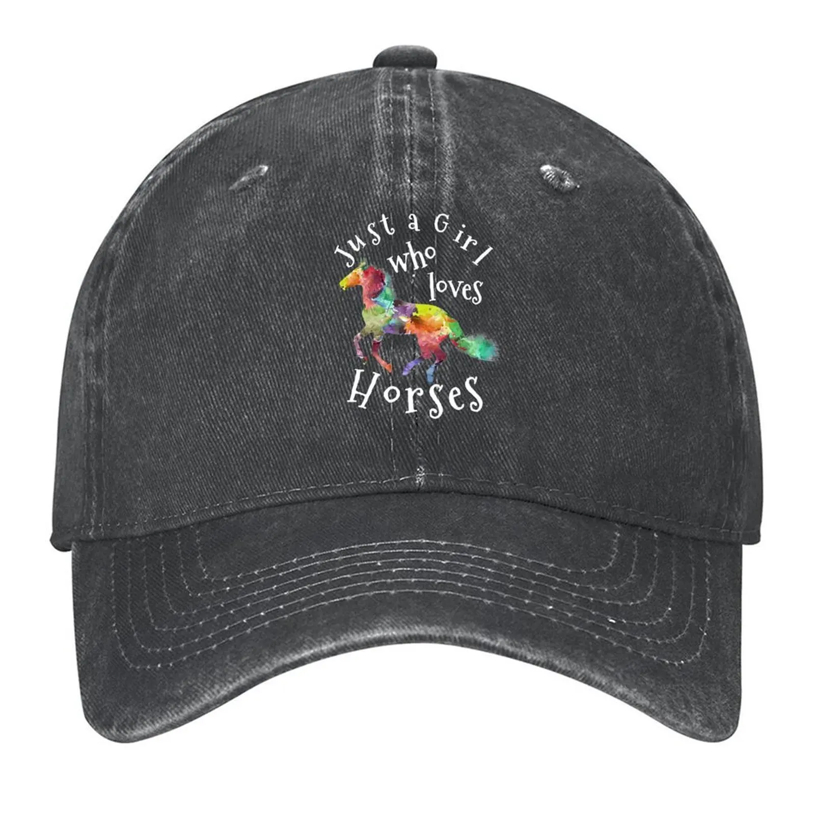 

Just a Girl Who Loves Horses Gift for Horse Lovers Girls Baseball Cap sun caps birthday Golf Hat Man Women's Beach Men's