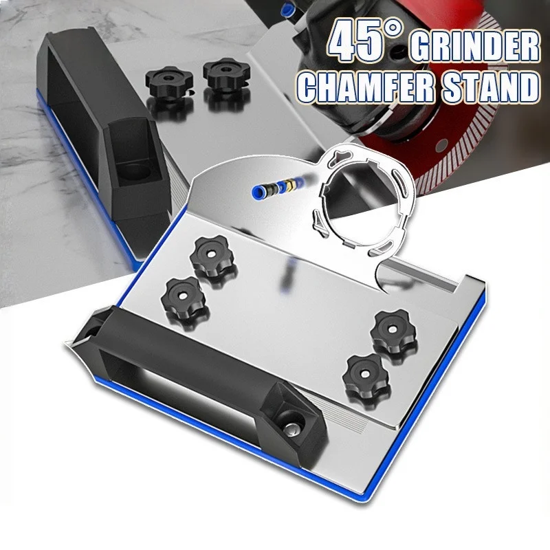 

Подставка для угловой шлифовальной машины для плитки 45 ° Универсальный держатель для угловой шлифовальной машины (УШМ) 100 мм для снятия фаски с плитки