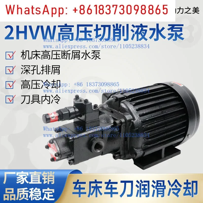 Machine tool high pressure cutting fluid water pump TOP-220HVWM-VD CNC cooling pump