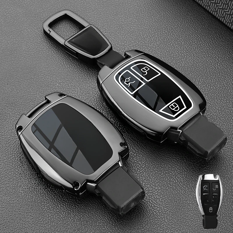 

Car Key Case Cover Shell For Mercedes Benz C E S Class GLC W206 W223 W214 E300 C260 C300 S450 S500 S400 Fob Accessories