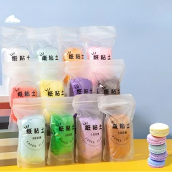 100g/bag Colored Ultra-lightweight Paper Clay Air-dry Clay Does Not Mix Colors Simulated Jam Cream DIY Dessert Food Toy Material