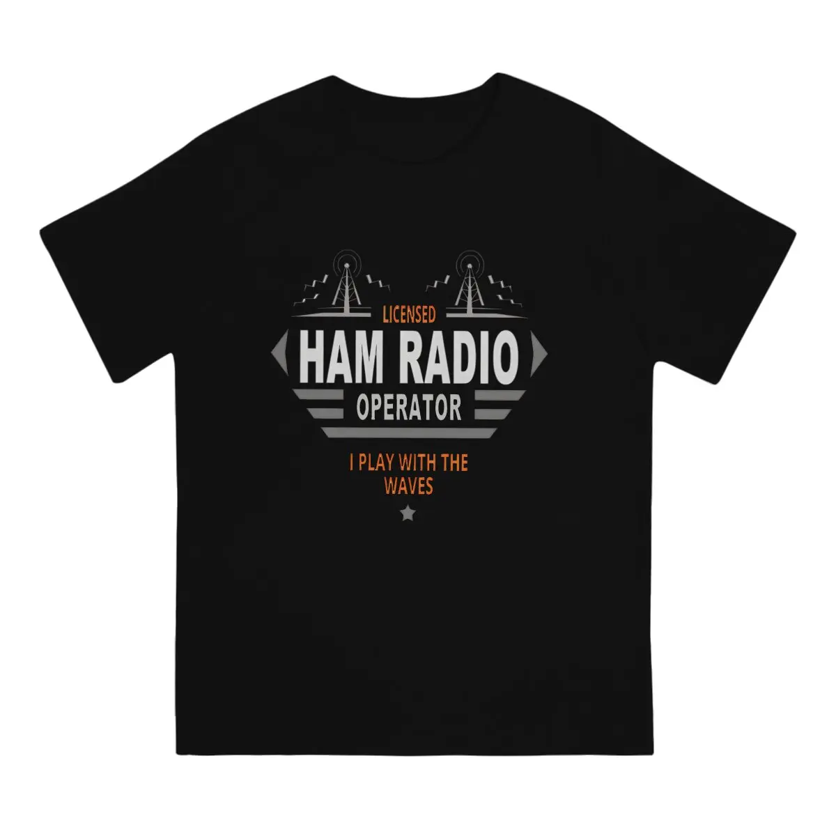 Casual Licensed T-Shirt Men Crew Neck Cotton T Shirts Ham Radio Operator Short Sleeve Tee Shirt Birthday Gift Clothes