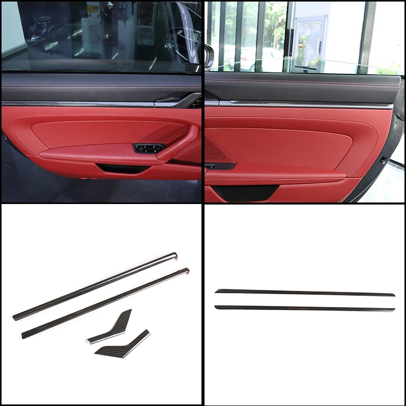 

Real Carbon Fiber Door Panel Trim Cover for Porsche 911 992 2019-2025 GT3 RS Style Left Right interior accessories