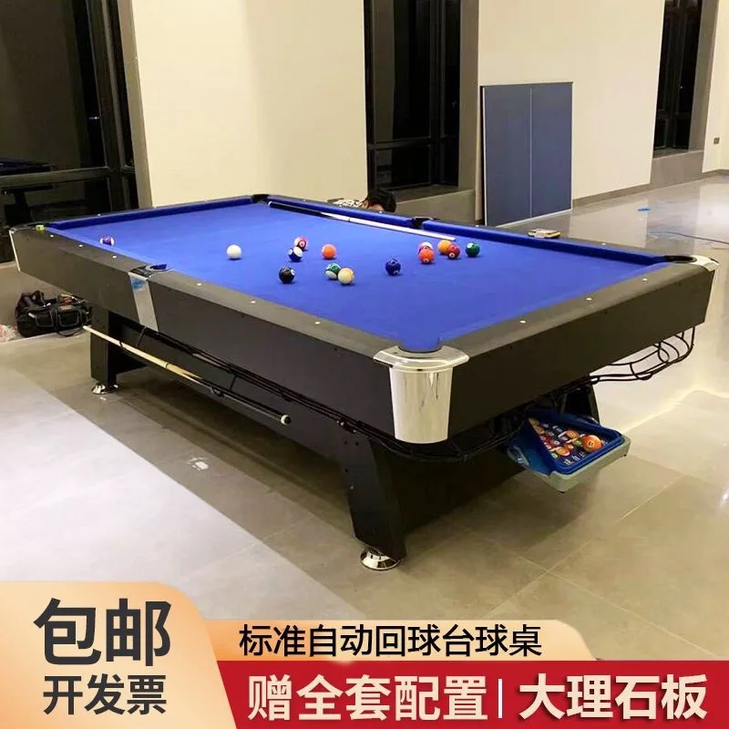 

4-In-1 Billiards Table Household Standard Commercial American Black Eight Multifunctional Billiards T