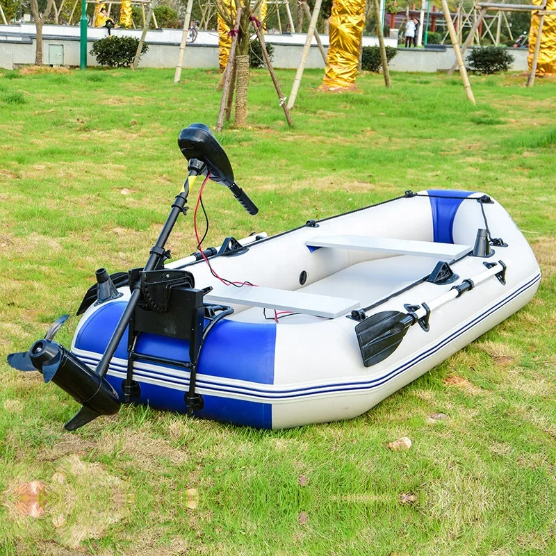 2.7m Inflatable Boat PVC 0.9mm Highfield Rubber Boat Small Fishing Boat Air Deck Drop Stitch for Lakes & Rivers