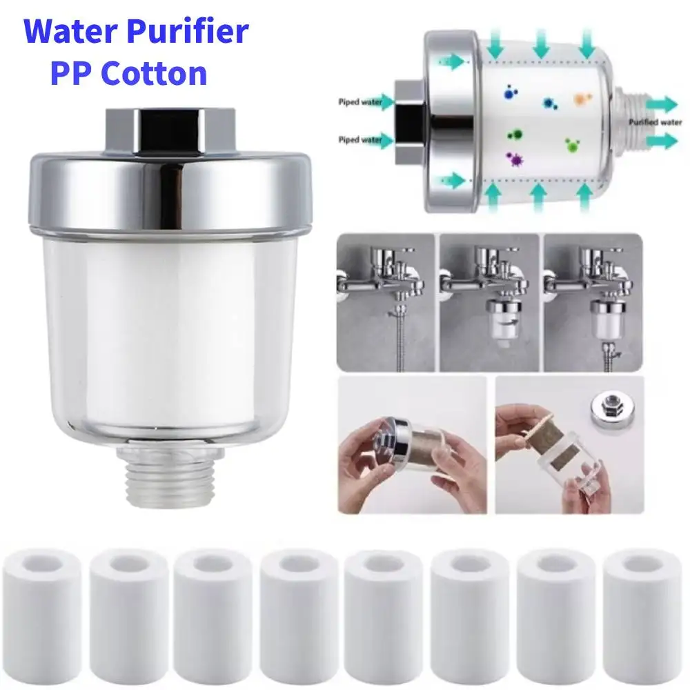Universal Water Purifier Faucet Filter for Kitchen Bathroom Shower Washing Machine Household Water Filter High Density PP Cotton