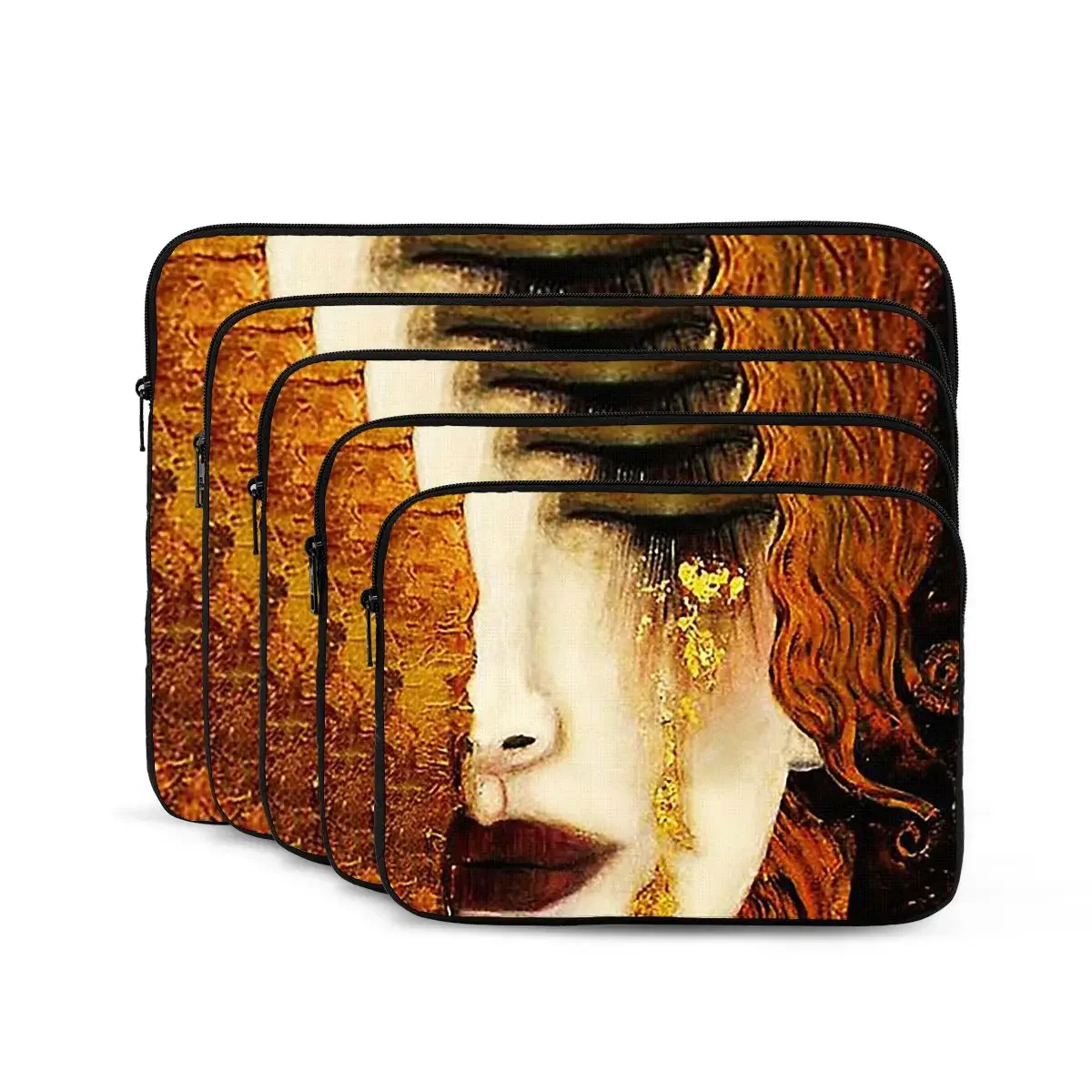 Klimt Gouden T Notebook Laptop Tas Tas 10 12 13 15 17 Inch Notebook Hoes Tablet Schokbestendige Case Tas