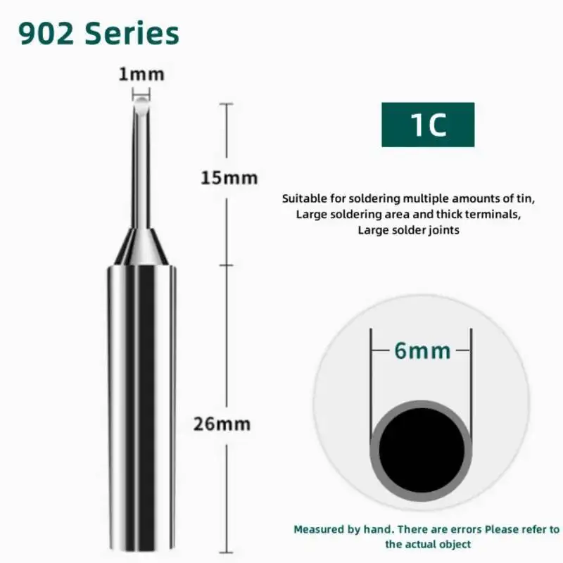 YIHUA 902 Series Lead-Free Soldering Iron Tip Set High Precision Internal Heating Electric Nozzle Bits For Welding Repair Tools
