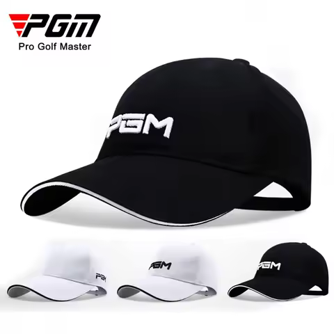 PGM 골프 모자 조정 가능한 모자 야외 스포츠 사이클링 하이킹 모자 남성 여성 방풍 여행 코튼 모자 블랙 화이트 모자 MZ018