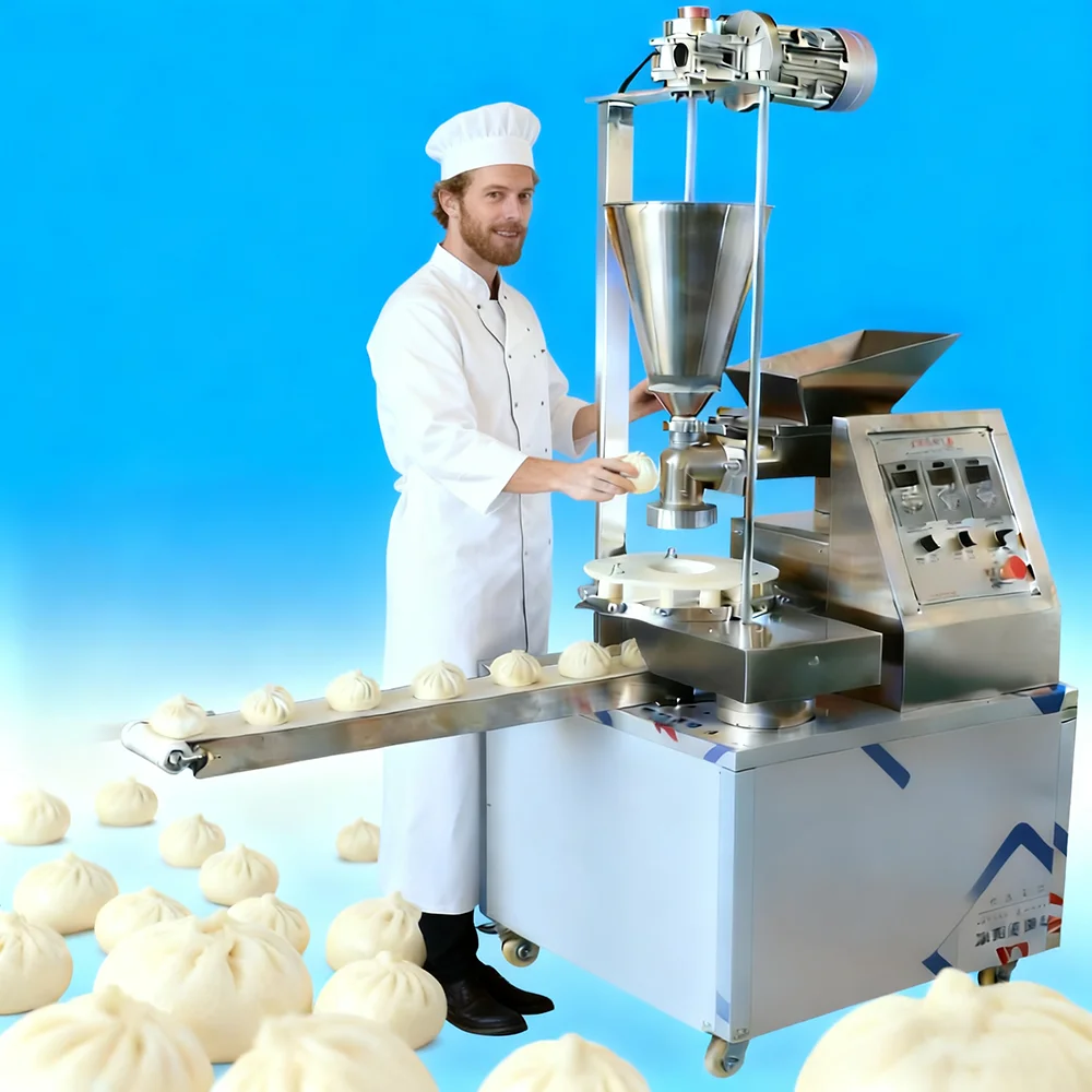 

Good Quality Automatic Momo Dumpling Maker Steam Stuffing Bun Bao Baozi Making Machine