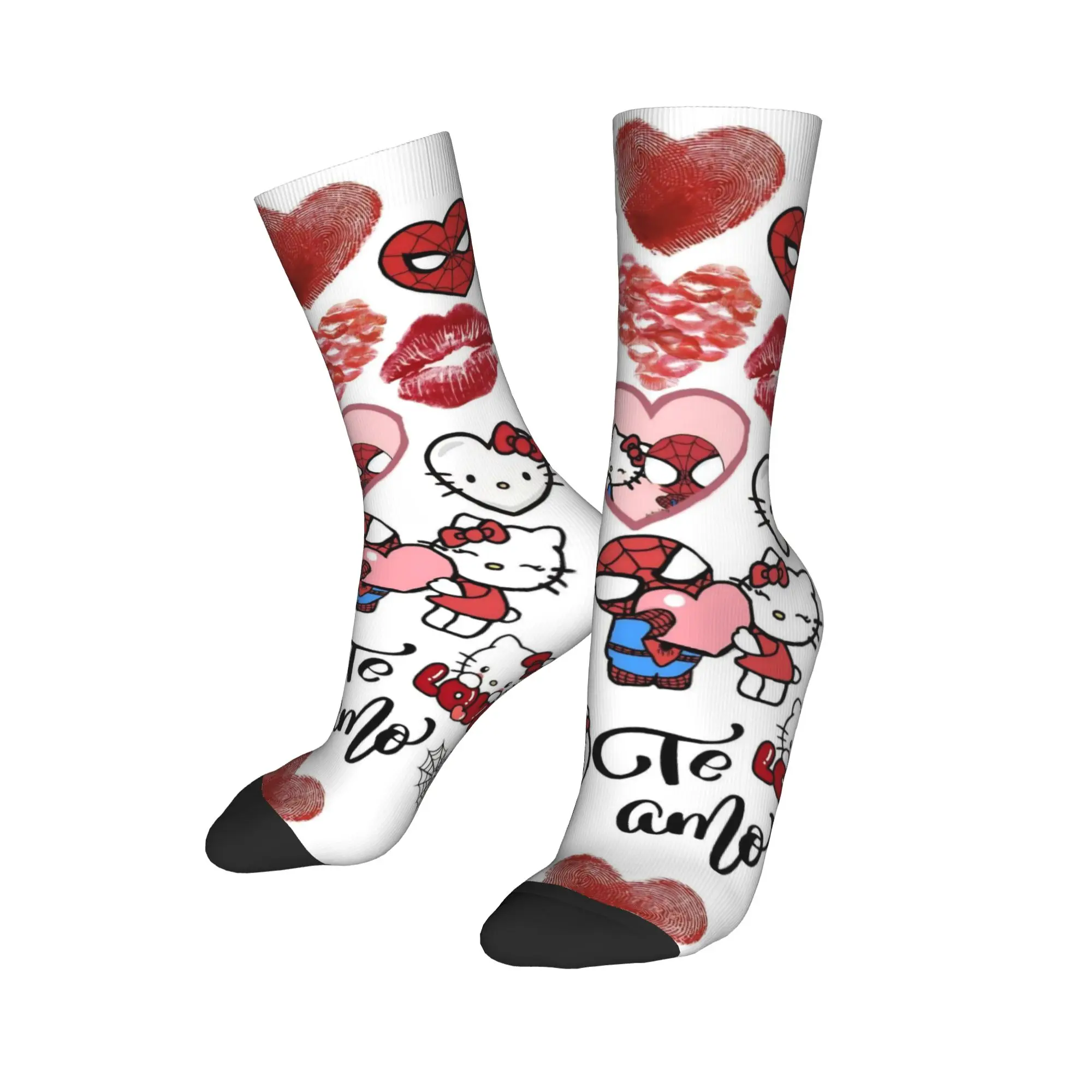 

Модные мужские носки, повседневные носки «Бэтмен», «Hello Kitty», женские носки с рисунком для подруги и бойфренда, весна-лето, осень-зима