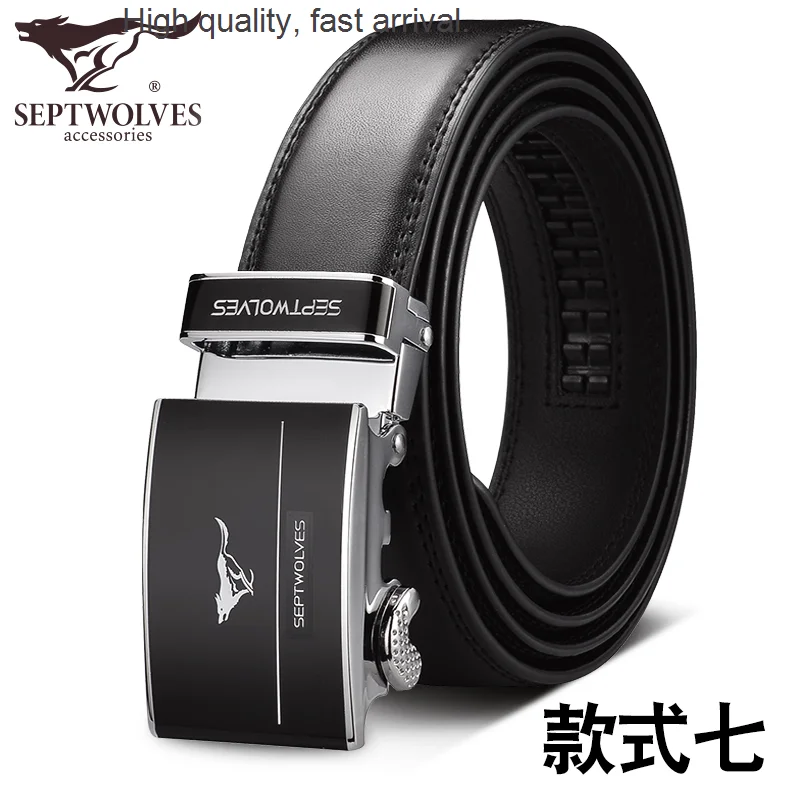 

Leather Men's Automatic Buckle Belt Casual Trendy Cowhide Youth Belt Automatic Buckle Business Pant Belt