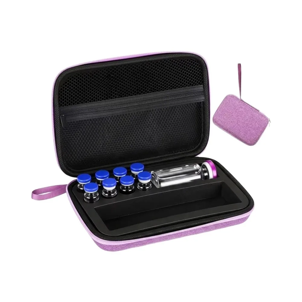 Fabric EVA Peptide Storage Holder 20x13x5cm for Vials For medication Peptides Travel Refrigerator Cold Storage