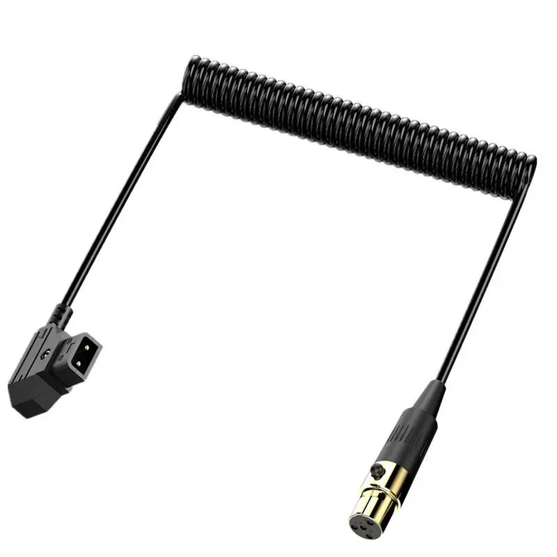 1.5m D-Tap Male to Mini XLR 4Pin Female Power Cord Suitable For ARRI RED Camera TVlogic Monitor