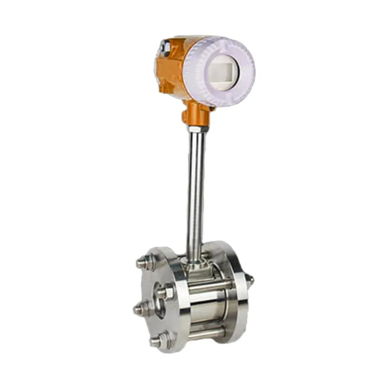 

4-20ma Output Water Steam Variable Area Water Flange Clamp Connection Vortex Flow Meter