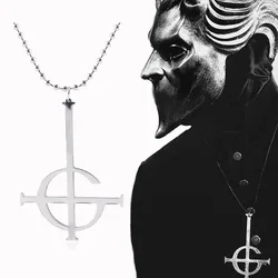 Ghost BC Nameless Necklace Destiny's Gate Key Cross Stainless Steel Necklace Punk Jewelry For Men Women Gift