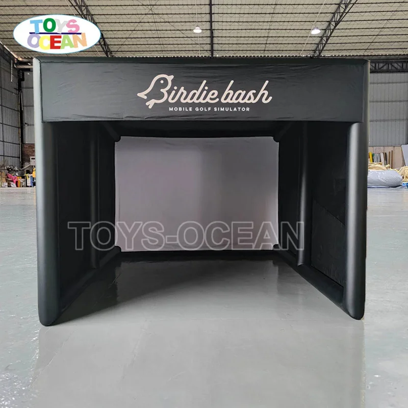 High Quality Portable Mobile Inflatable Golf Course Mini Golf Indoor and Outdoor Inflatable Golf Simulator Tent