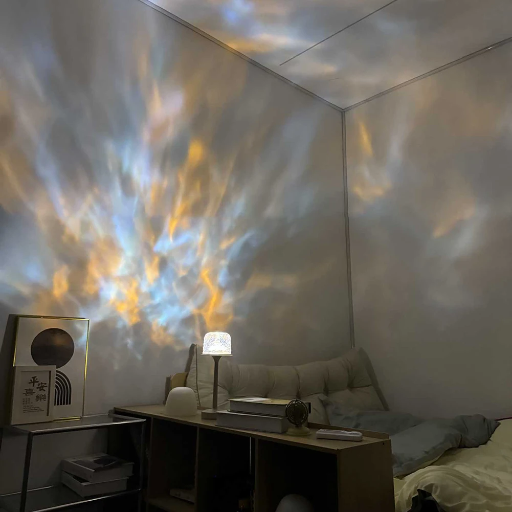 

Настольная лампа-проектор «Водная рябь» (16 цветов)