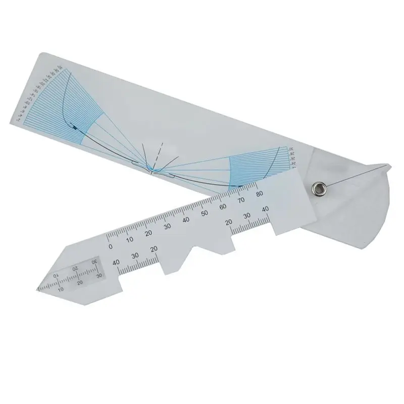 Aug. PD Oblique Angle Ruler Optometric Tool Glasses Adjustment Ruler Muti-Functionl Auxiliary