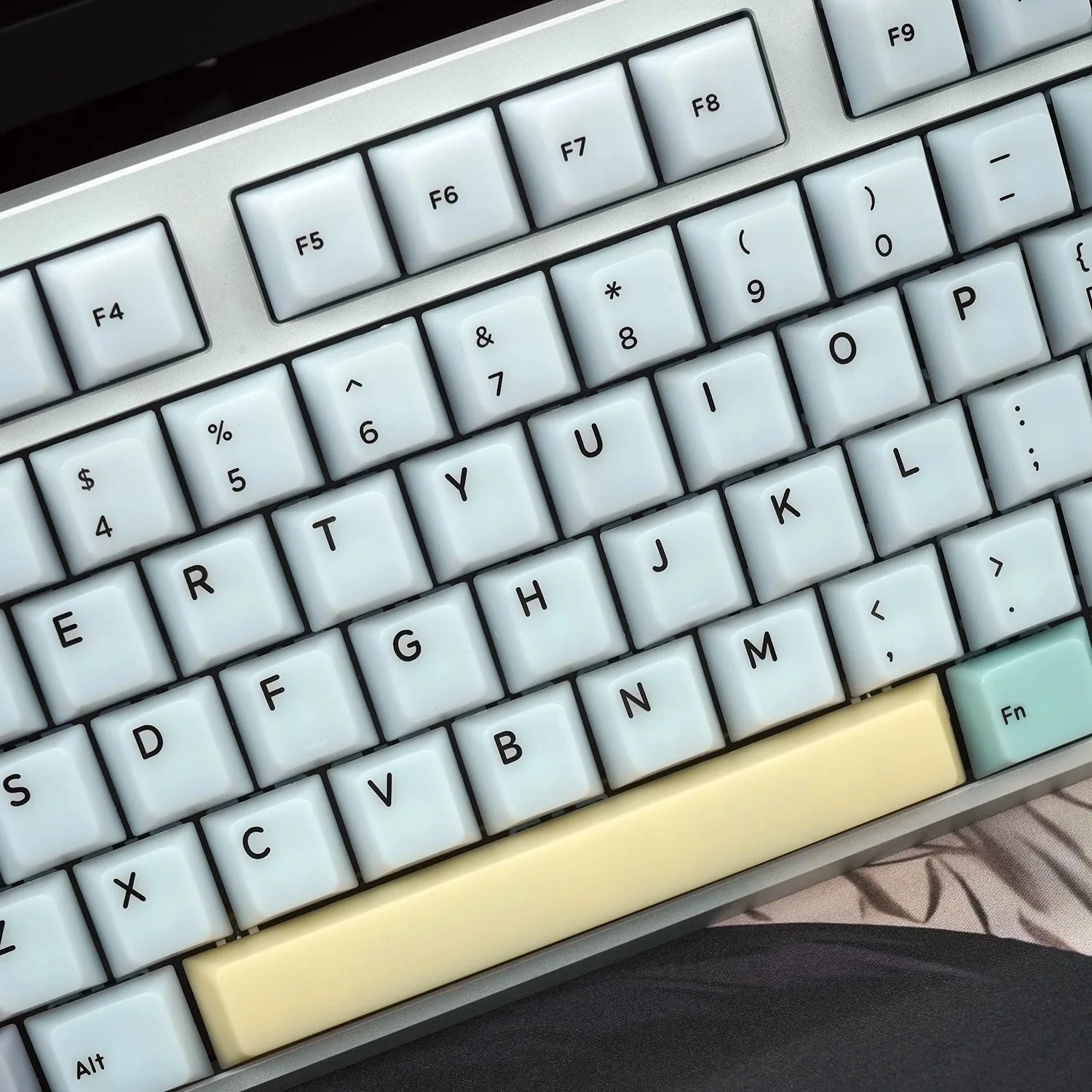 JCM Fog Kermeates Keycap Chalk Keycap Cherry Profile 128 Keys For Cherry MX mechanical keyboard Alice Layout