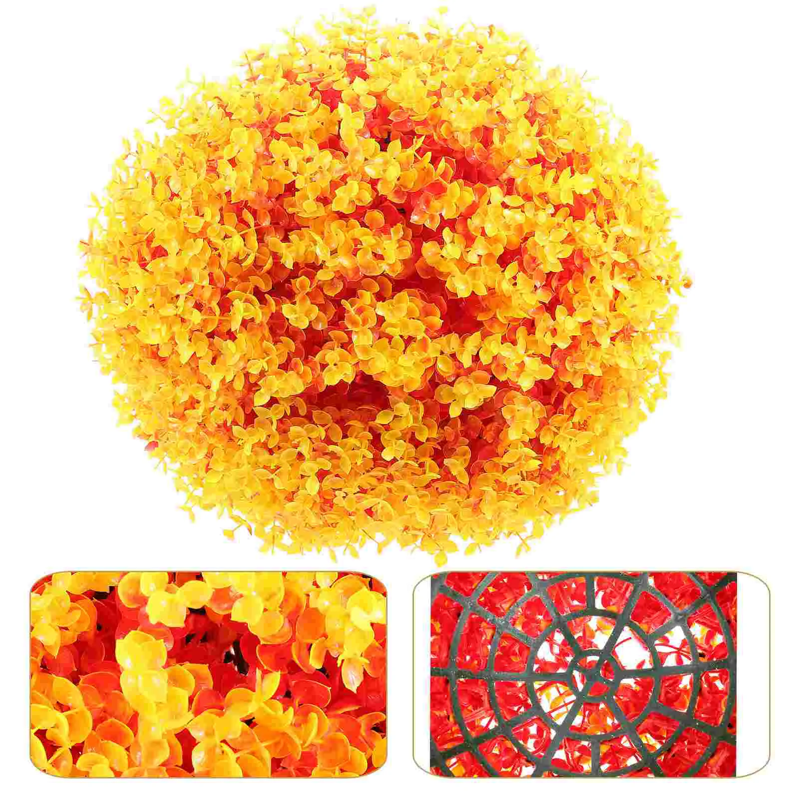 

Artificial Flowers for Outdoors Eucalyptus Grass Ball Hanging Balls Simulation Ceiling Orange Decorative Mother