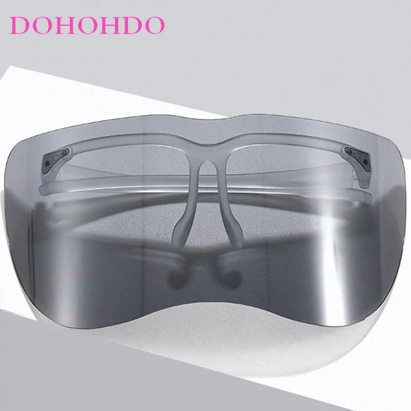 Trendy Punk Oversized Goggles Mask Personality Women Men Drive Sunglasses Luxury Brand Outdoor Cycling Windproof Eyewear UV400