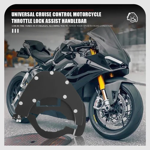 Imagen 2 del producto Acelerador de Control de crucero para motocicleta, retenedor de bloqueo de aluminio de alta calidad, barra de mango de agarre de muñeca Universal