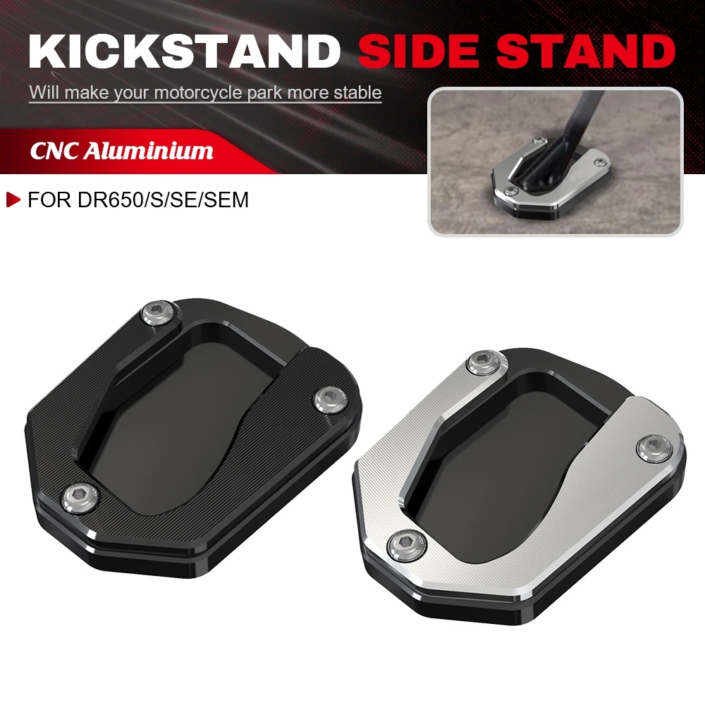 

Motorcycle Side Stand Enlarger Kickstand Enlarge Plate Pad Base For SUZUKI DR650 SUZUKI DR650S/SE SUZUKI DR650SE/SEM 1996-2023