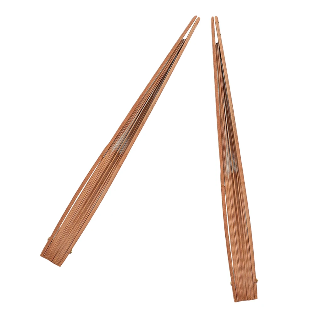 

2Pcs Foldable Bone Accessories DIY Japanese Style Bamboo Handmade Frame Vintage Fans Foldable Fan Craft Decor Handheld