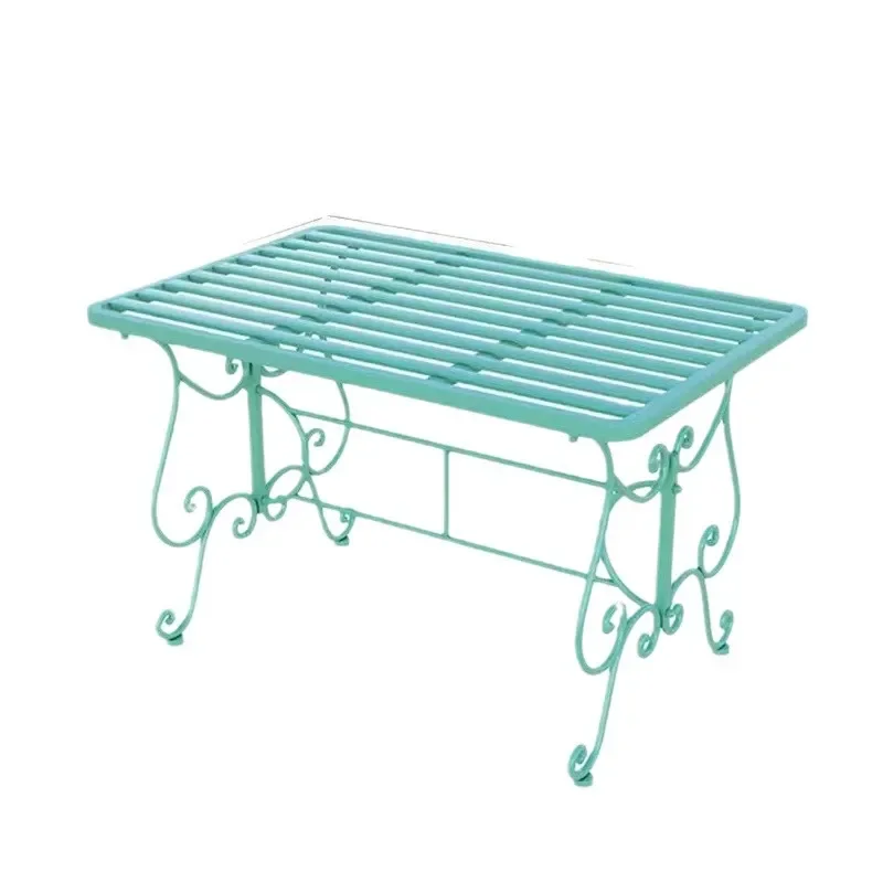 3 Piece Wrought Iron Patio Set Outdoor Garden Bench Table Chairs Balcony Courtyard Park Decor Photography Props