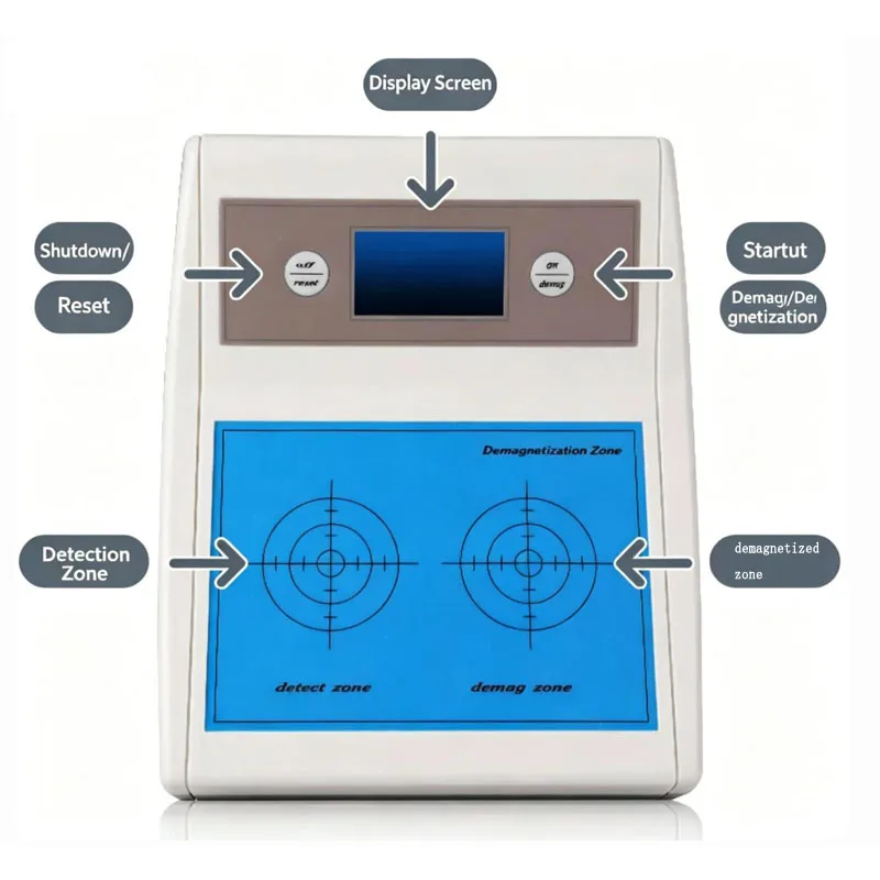 AC 220V Multifunctional Watch Demagnetizer Professional Repair Tool with Magnetic Field Detector for Watch Maintenance