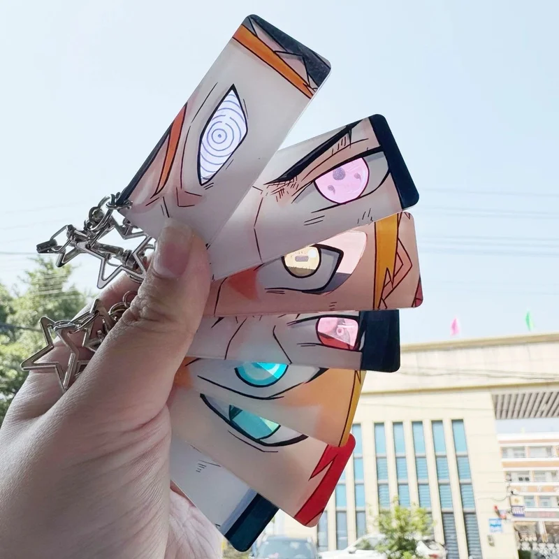 anime NARUTO Uzumaki Naruto Uchiha Sasuke Uchiha Itachi Acrylic transparent keychain Portable school bag charms holiday gifts