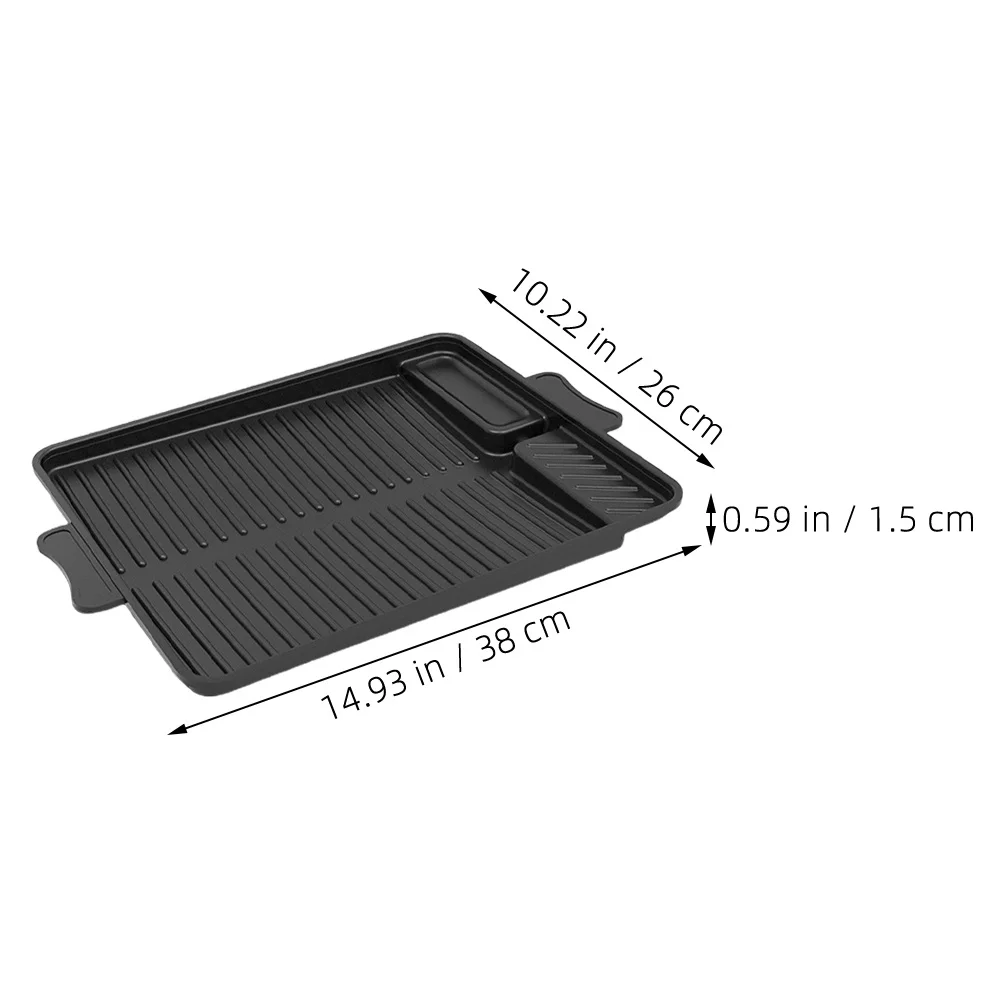 

Rectangular Outdoor Bbq Pan Korean Grill Nonstick Maifan Stone Coating Indoor Stove Large Grilling Surface