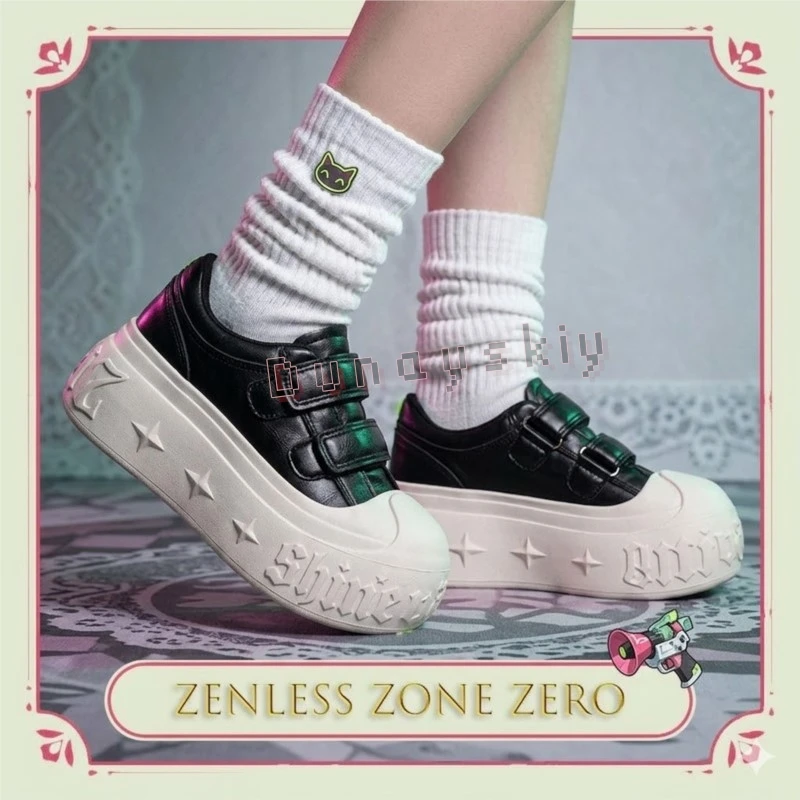 

Zenless Zone Zero Sunna Cosplay Shoes Afternoon Tea Break Party Anime Game Roleplay Outfit Female Thick Sole Height Increasing