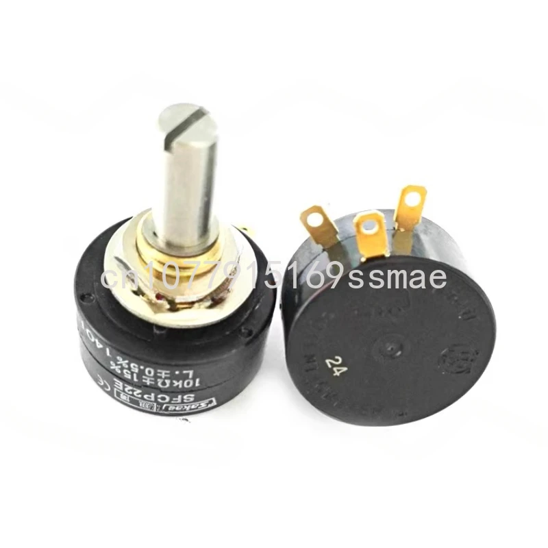 SAKAE SFCP22E Conductive Plastic Potentiometer precise 1K 5K 10K Single circle rotation/Continuous rotation