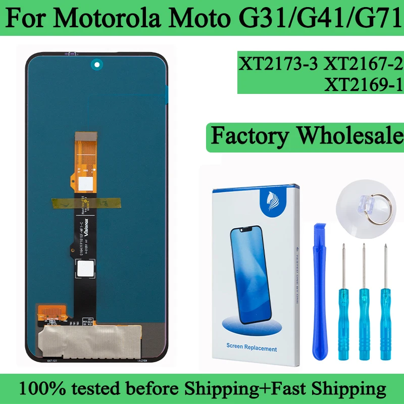 XT2173-3 XT2167-2 XT2169-1 Premium Lcd for Motorola Moto G31 Display G41 Touch Screen Digitizer Panel Assembly For Moto G71 5G