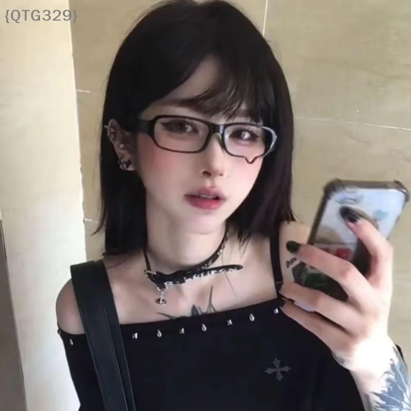 【QT329M3】Y2K Anime Crying Dripping Tears Glasses - Retro Kawaii Black Eyeglass Frame Unisex Halloween Cosplay Fashion Accessorie view 2