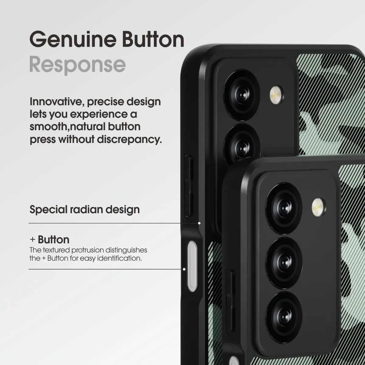 for realme V60 Pro Phone Case Camouflage Military Shockproof Cover, Hybrid Anti-Scratch Phone Case with Precise Cutouts