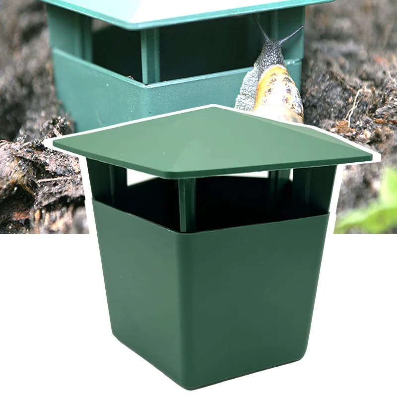 

Global Snail Catcher Slug Trap Green Plastic Snail Lure for Outdoor Use Durable Weather Resistant Easy Install Safe for Plants