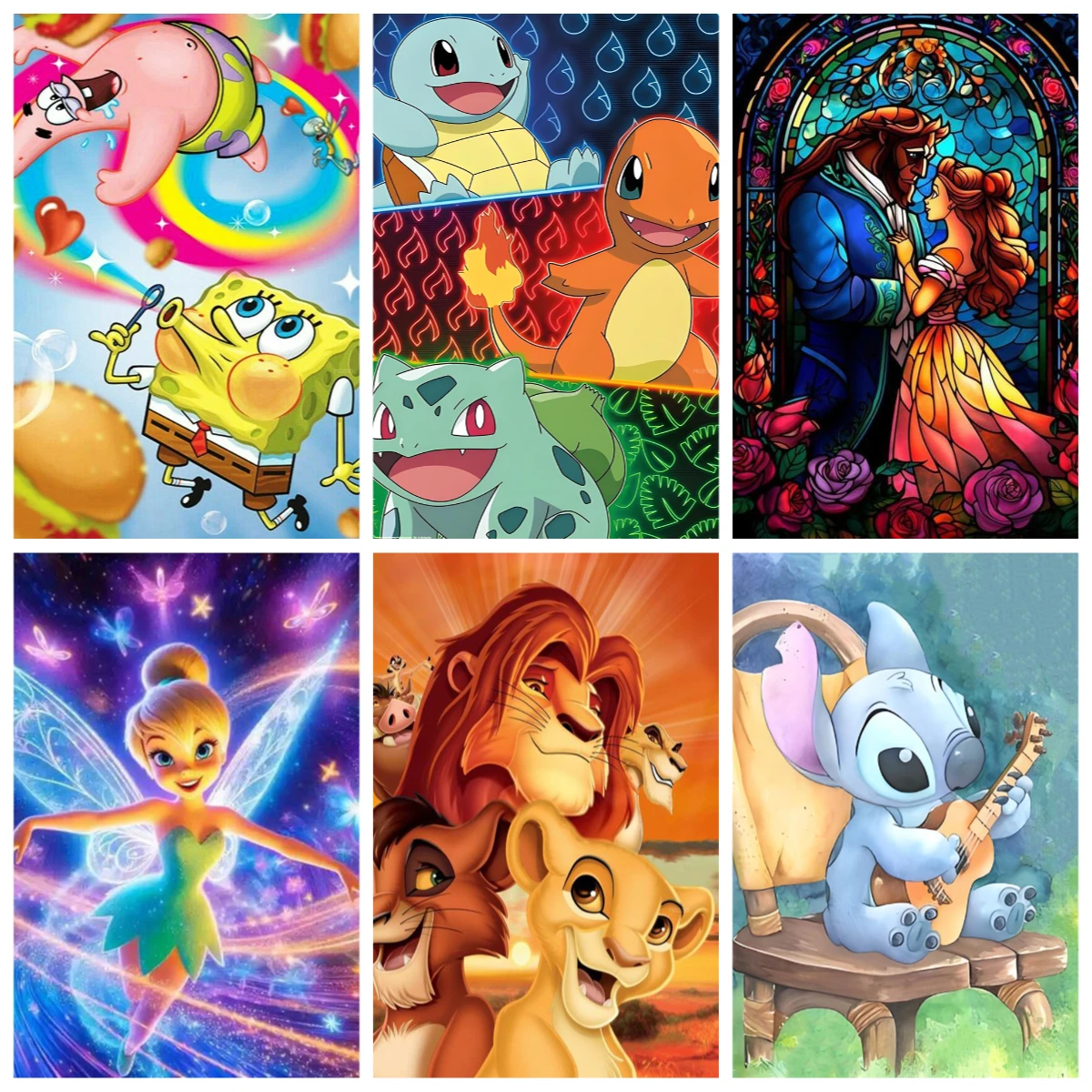 

Картина маслом по номерам, вышивка покемонов, Пикачу, украшение для дома, картина, настенная картина для спальни, декор для комнаты, подарочная рамка