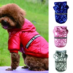 Cozy Dog Winter Coat Windproof Dog Jacket Cold Weather Cat Apparel with Hooded for Small Medium Dogs Cats