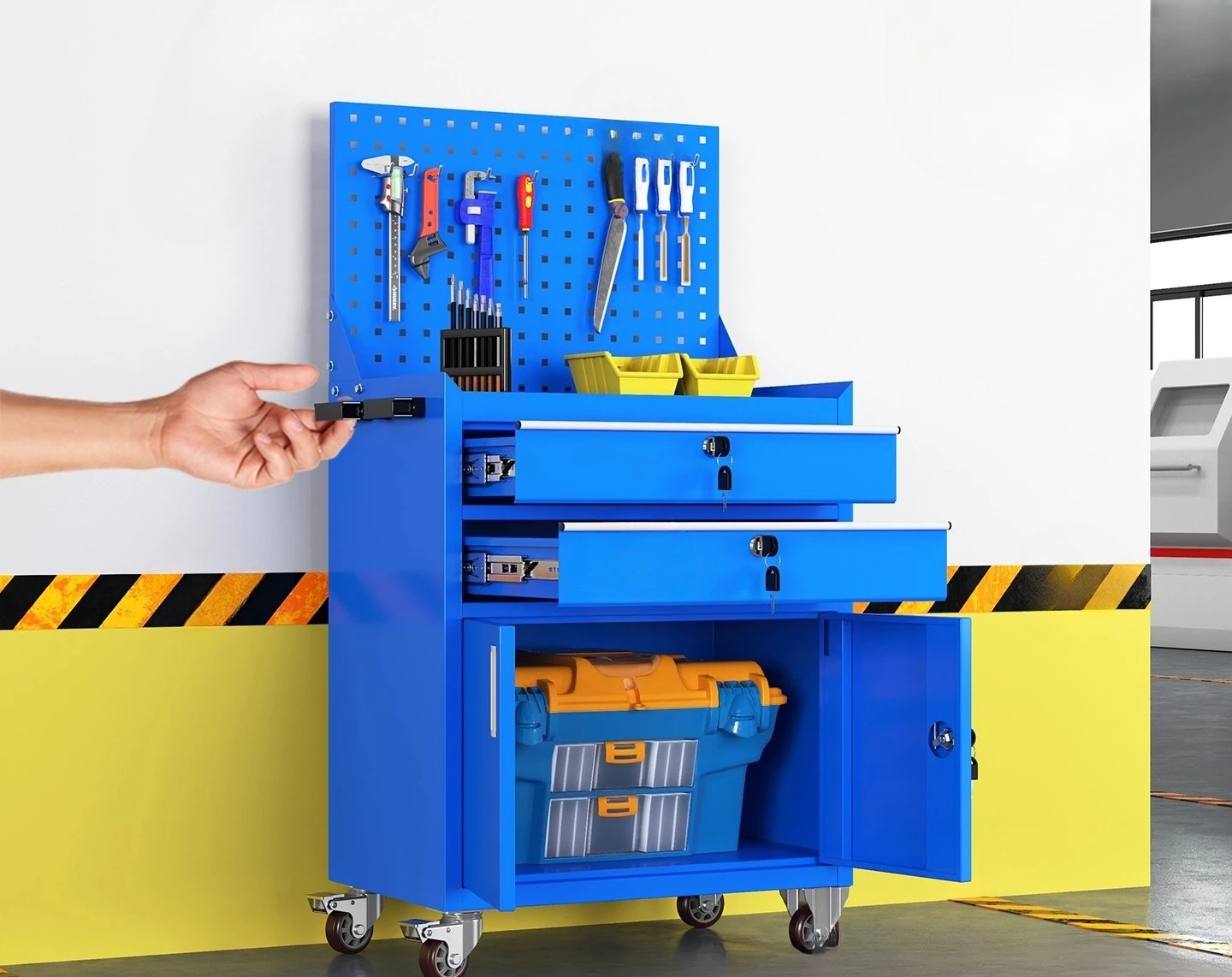Heavy Tool Cabinet Workshop Hardware Factory Auto Repair Drawer Mobile Tool Cart Multifunctional Thickened Toolbox