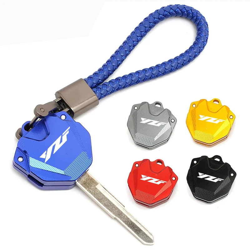Moto Accessories For Yamaha YZF R1 R1M R3 R25 R6 R7 R9 R125 600R 750R YZFR3 Key Cover Cap Case Shell Protector Keychain Keyring