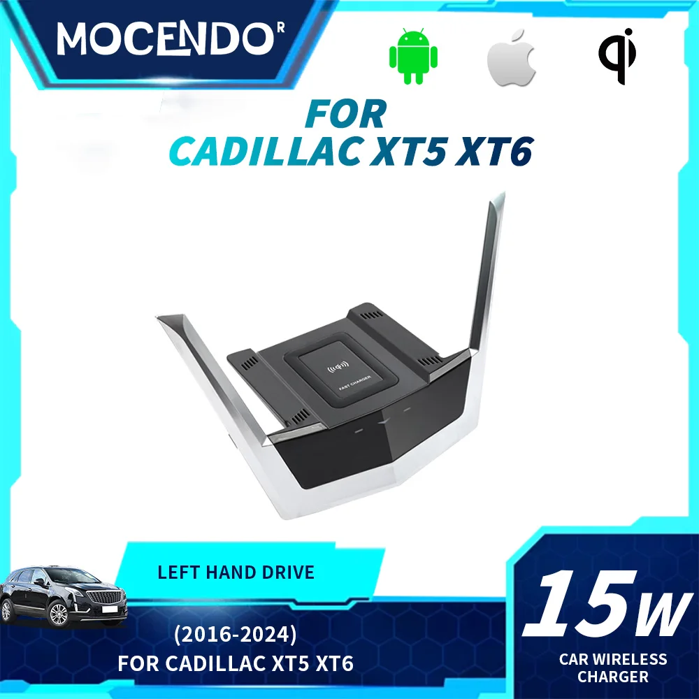 

Car Wireless Charger for Cadillac XT4 XT5 XT6 - Auto Accessories Compatible with Chevrolet Equinox Buick Envision Enclave