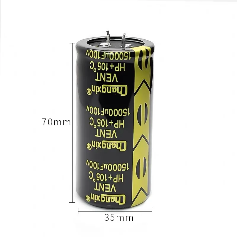 1PCS/LOTS 100% 100V15000UF Audio Amplifier Audio Power Filter New Bull Horn Electrolytic Capacitor Volume 35X70MM