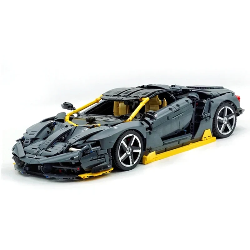 High-end MOC K1-A1 Technische Zwarte Centenario 1:8 Hypercar Model Assemblage Bouwsteen Baksteen Puzzel DIY Speelgoed Kerstcadeau Kid