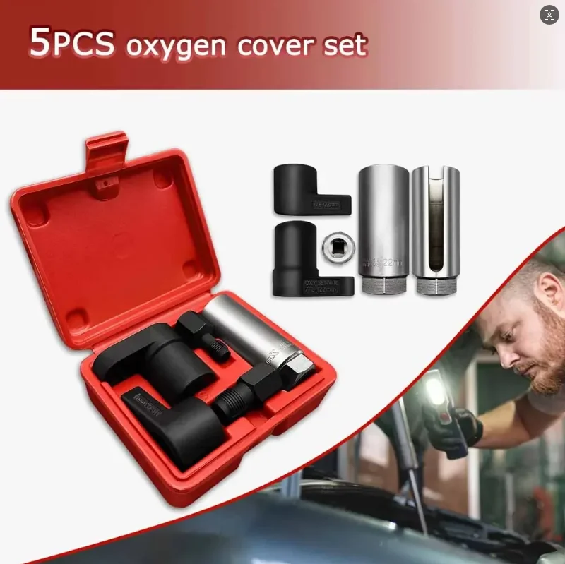 

3/4/5/7/10PCS Detachable Oxygen Sensor Socket Tool JIAX Platform Automobile Maintenance Repair Tool