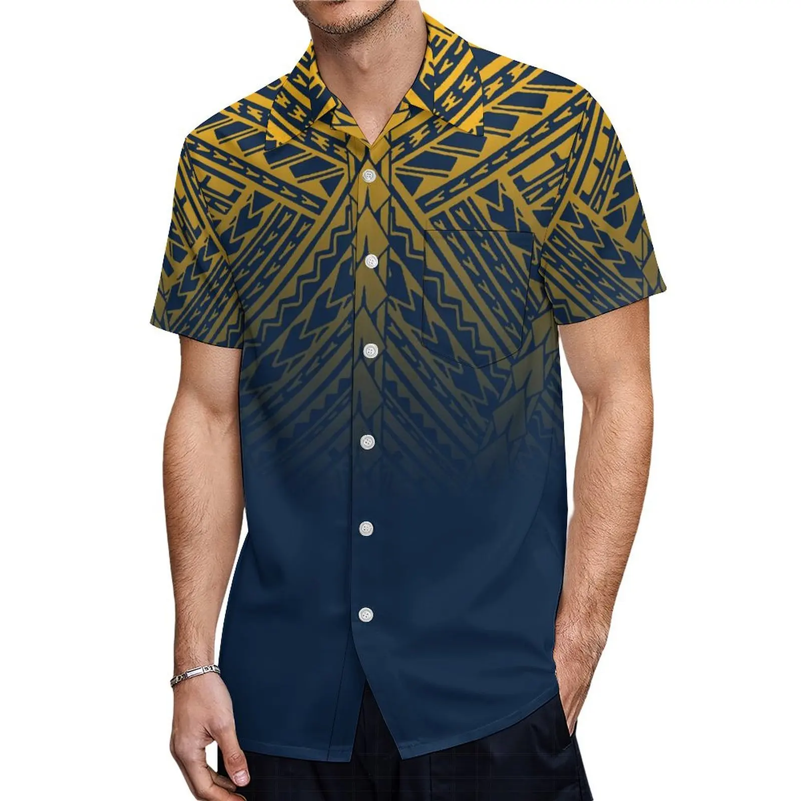 Conjunto de vestido de cuello redondo para hombre, traje étnico Puletasi a juego, talla grande, camisa informal para playa, cena, fiesta familiar, conjunto de pareja