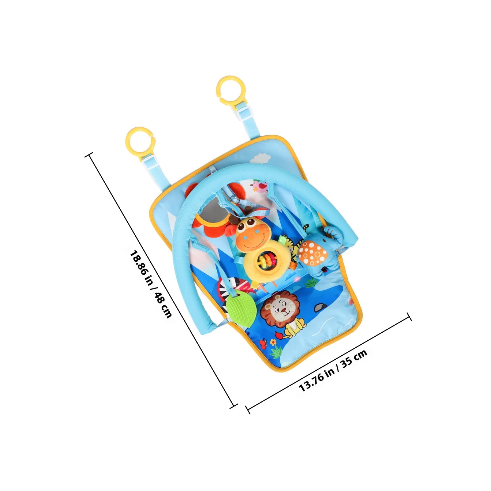 إطار مسند القدم لمقعد السيارة للأطفال مع مرآة لركوب الخيل المواجهة الخلفية يشجع حركة الركل والنمو المعرفي بتصميم محمول #4