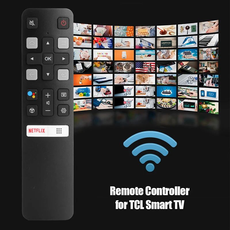 Smart TV Replacement Remote Controller for TCL RC802V FMR1 65P8S 49S6800FS 49S6510FS TV Set Top Box Stick Accessories